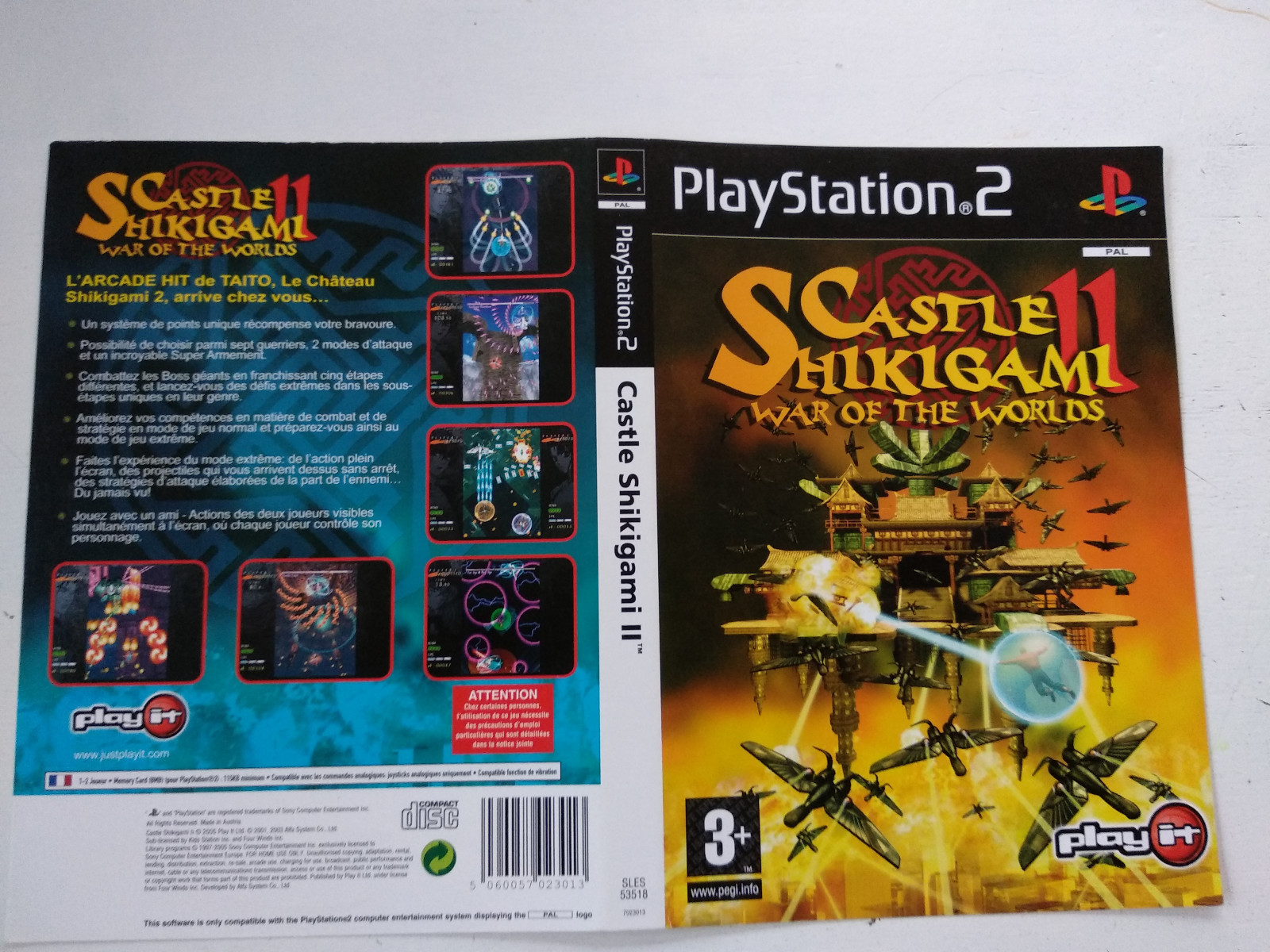 Jaquettes/Front-Back Castle Shikigami war of the worlds  Sony Playstation PS2 FR