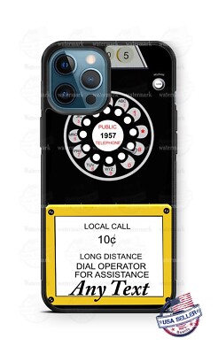 Retro Vintage Dial Telephone Phone Case For iPhone 14Pro Max Samsung A32 Google