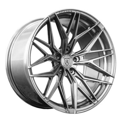 ROHANA RFX17 BRUSHED TITANIUM WHEELS FOR CORVETTE C8 Z51 STINGRAY