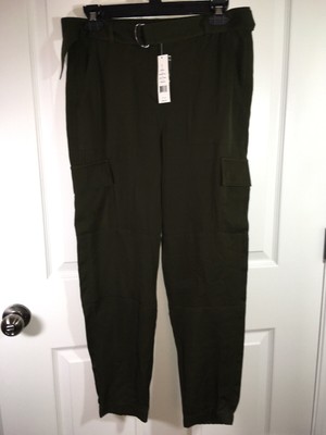silk cargo joggers