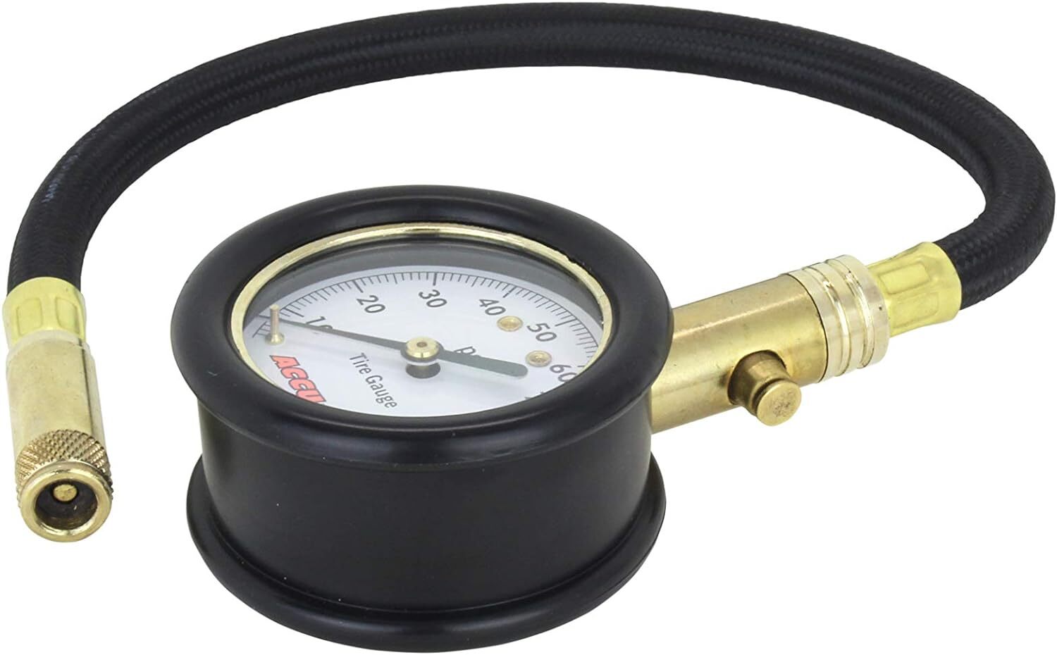 AccuGage by Milton Dial Tire Pressure Gauge with Straight Air Chuck and ...