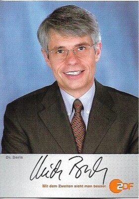 Dr. Ulrich Berls - ZDF - original signed autograph card - OK - RARE