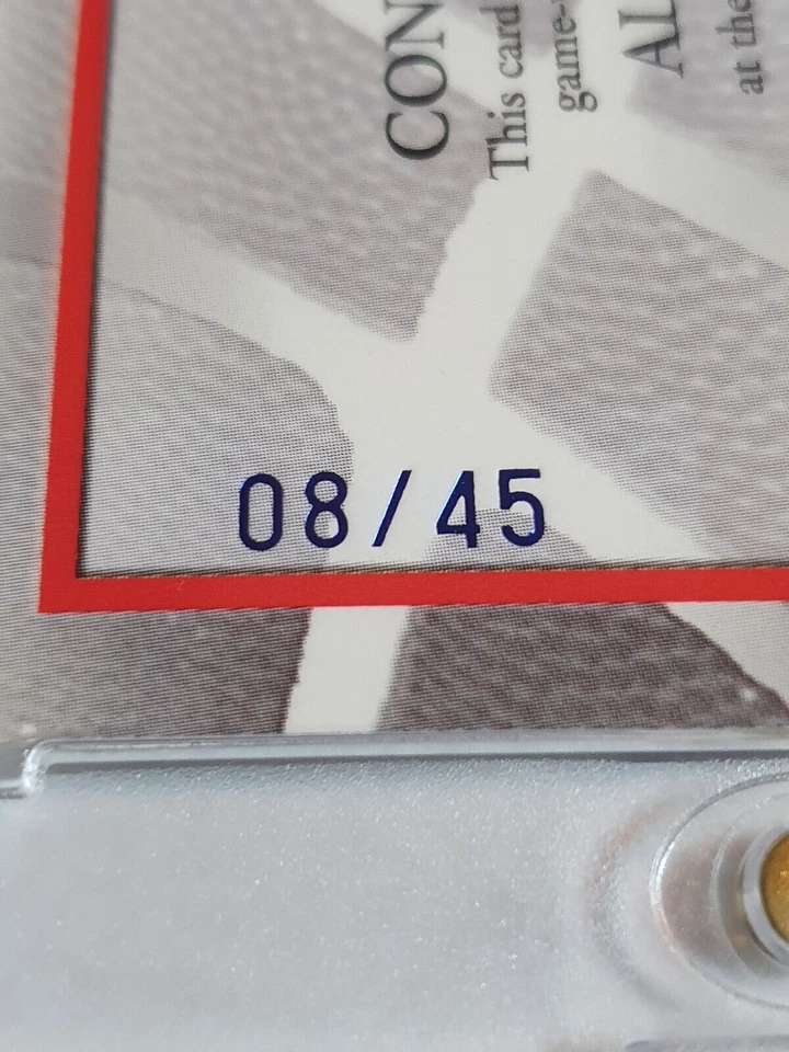 2004 Fleer Showcase Allen Iverson #PATCH BLUE /45 Game Worn Jersey - Rare - Image 3 of 4