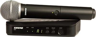 Shure BLX24/PG58 Wireless Microphone System - 14-Hour Battery Life, 300 ft Range