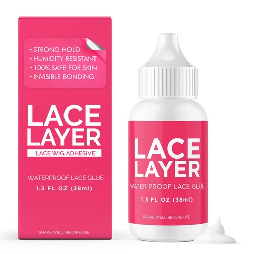 Spitzenschicht Spitze Perücke Kleber wasserdicht unsichtbar stark halten Klebstoff 1,3oz