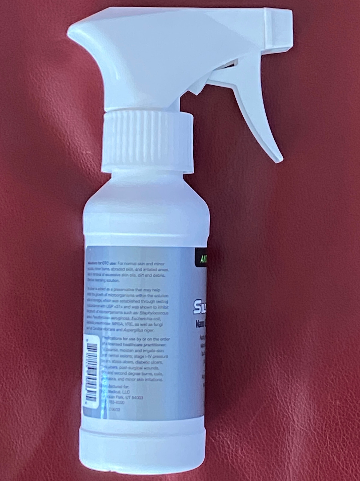 SilvrSTAT Antibacterial Nano Silver Wound Wash, Minor Cuts Burns Wounds