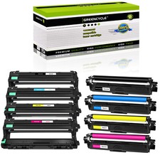 8PK TN221 Toner Cartridge DR221 Drum Combo Fit for Brother HL3170CDW MFC9130CW