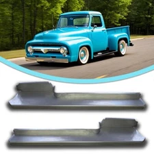 Smooth Custom Steel Running Boards Fits1953 1954 1955 1956 Ford Pickup Truck