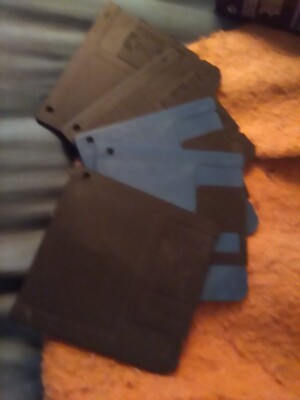 MAXWELL 3.5'' BLANK FLOPPY DISK LOT OF 5 MF2HD 1.44MB BLUE/BLACK