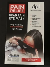 DPI Eye Mask Head Pain Relief deep Penetrating Red Light Therapy Migraines