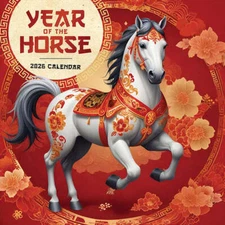 TF Publishing Year of the Horse 2026 Wall Calendar w