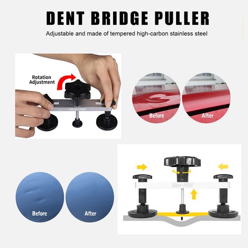 53PCS PDR Tool Car Paintless Kit Dent Puller Lifter Repair Removal Hail Tabs kit - Picture 4 of 18
