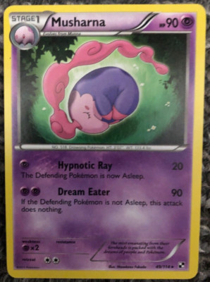 Pokémon TCG Musharna - Black & White 49/114 Regular Rare NM