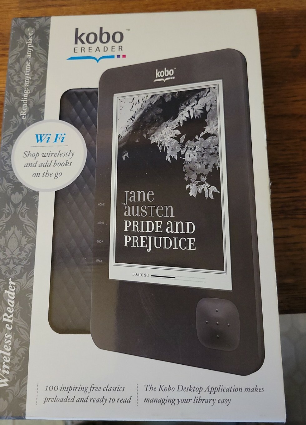 Kobo Wireless eReader 1GB, WiFi, 6in Black for sale online eBay