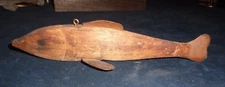 Hand carved ICE FISH SPEARING DECOY-ONE of  a collection of 9 being sold