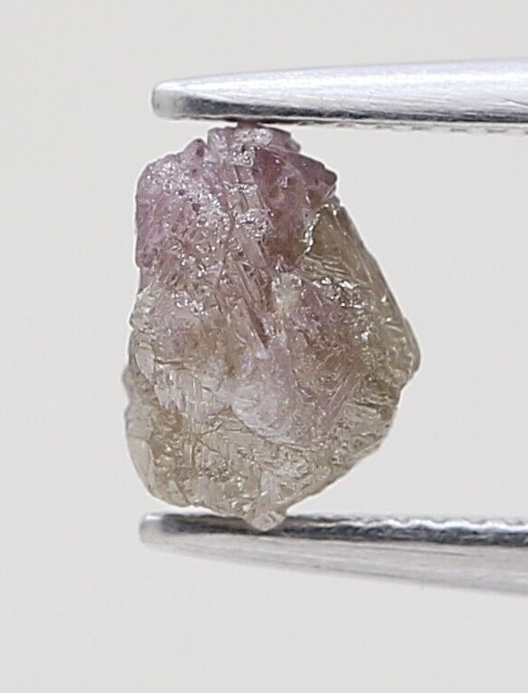 raw diamond 0.83tcw natural grayish pink color irregular