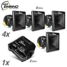 4x Timpano TPT-DH175 1" Exit Ferrite Compression Driver + TPT-500 2Ohm Amplifier