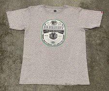 Men?s Element Skatebaords 4 Leaf Clover Gray Short Sleeve T-Shirt Medium
