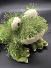 Ganz green plush frog 9  X 9  HM001 soft toy no code with label retired