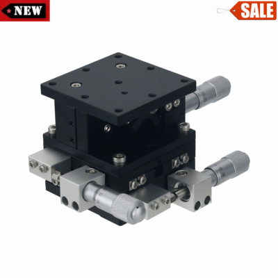 LD60-LM 60x60MM/2.4x2.4'' XYZ Axis Sliding Stage Manual w/Left-Handed Micrometer