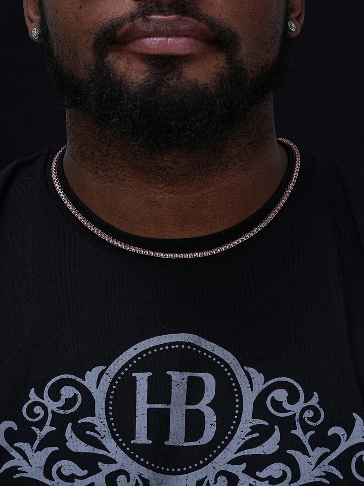 Tennis Chain 3mm Real 925 Sterling Silver Purple Simulated Amethyst CZ Necklace - Image 3 of 4