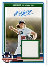 Austin Nye 2023 USA Baseball Stars and Stripes USA Material Signature 006/200