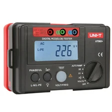 UNI-T Digital RCD ELCB Tester Phase Switch AUTO RAMP Leakage Circuit Breaker