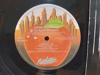 HENRY GAFFNEY On Again Off Again LP NM, 1978 Manhattan HENRY GAFFNEY On Again Off Again LP NM, 1978 Manhattan