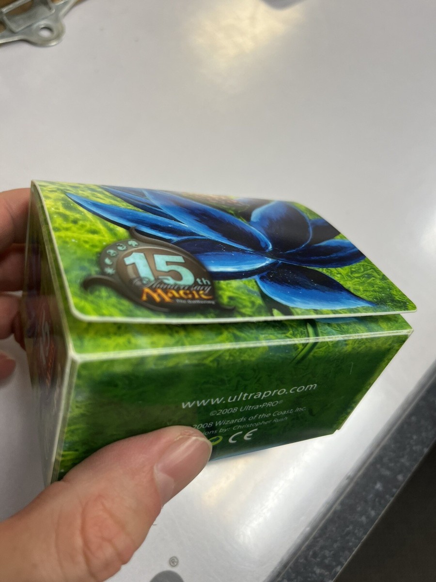 ウルトラプロ15周年Black Lotus  デッキケース&スリーブ　未開封 Amazon.co.jp: ウルトラプロ15周年Black Lotus デッキケース