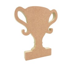 Freistehender Award Pokal Holzform MDF Holz B...