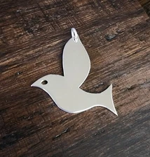 James Avery Dove In Flight Sterling Silver Large Pendant PRETTY! +JA Box!