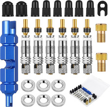Fahrrad Ventilkappen - 6 Stück | Aluminium | Für Presta Ventile | Französisch Style