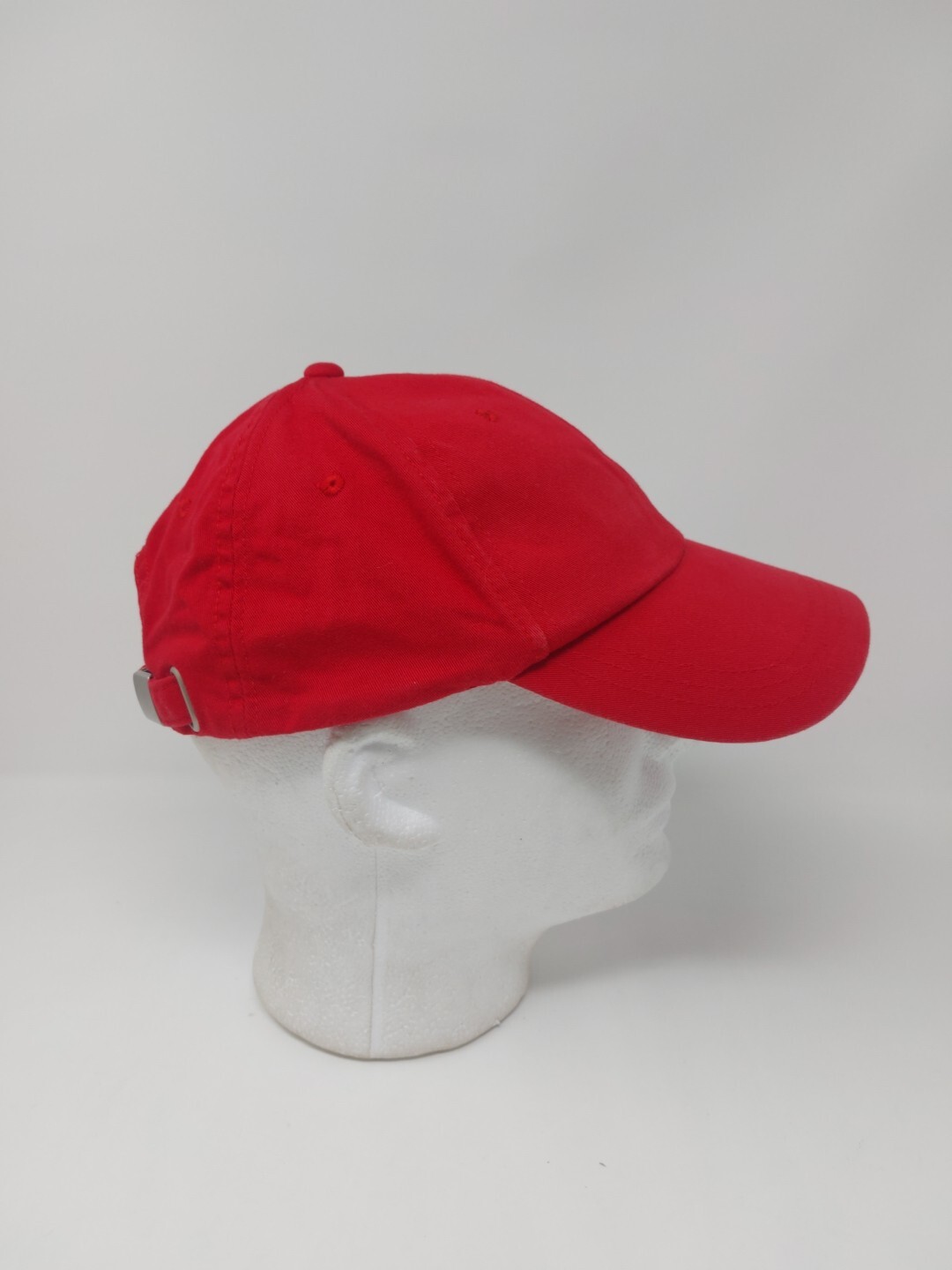 Red Blank Front Strap Back Hat Cap - image 4