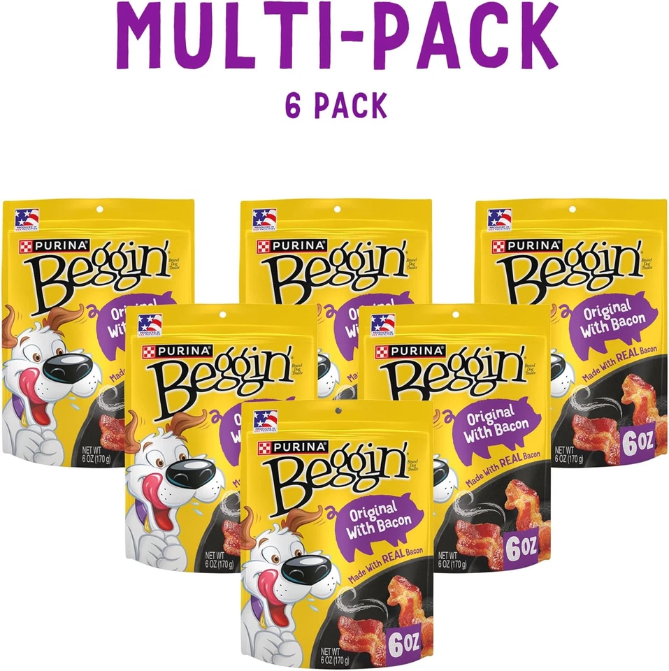 Strips Dog Treats, Original with Bacon Flavor - 6 Oz. Pouch - Image 2 of 4