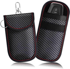 2 Pack Faraday Bags for Key Fob, Faraday Pouch Car Keys RFID Signal Blocking Hol