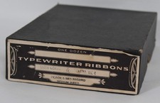 Old or Antique Smith Corona & Corona No. 4 Typewriter Ribbon BOX, Black & Red thumbnail