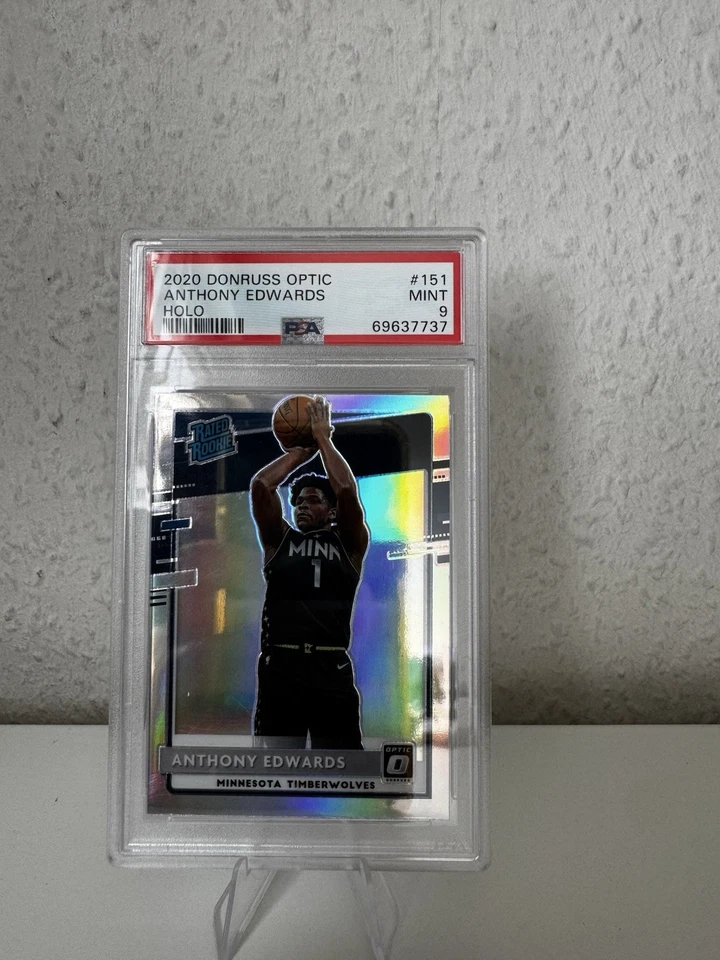 2020 Donruss Optic - Rated Rookie Anthony Edwards Holo PSA 9 #151 - Bild 1 von 2