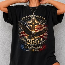 Christian Patriotic Eagle Cross Comfort Tee
