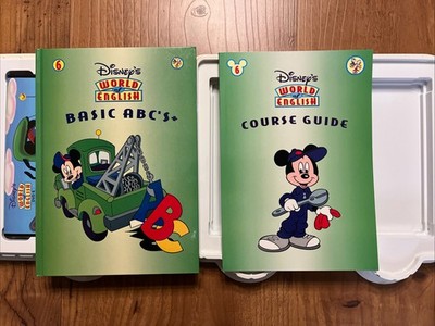 Disney's World Of English 6 Collectible Learning Books Cds & DVD