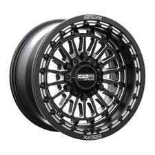 Metalfx Delta 6r Satin Black 6-lug Beadlock Wheel - 15x10 6.53.5 6x5.5