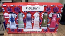 L Occitane En Provence Holiday Hand Collection Six x 1 Oz Travel Hand Creams New