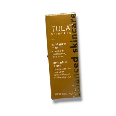 Tula Gold Glow + Get It Cooling & Brightening Eye Balm 0.35 Oz 10g Full Size NIB