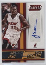 2014-15 Panini Threads Rookie Signage James Ennis #17 Auto p8v