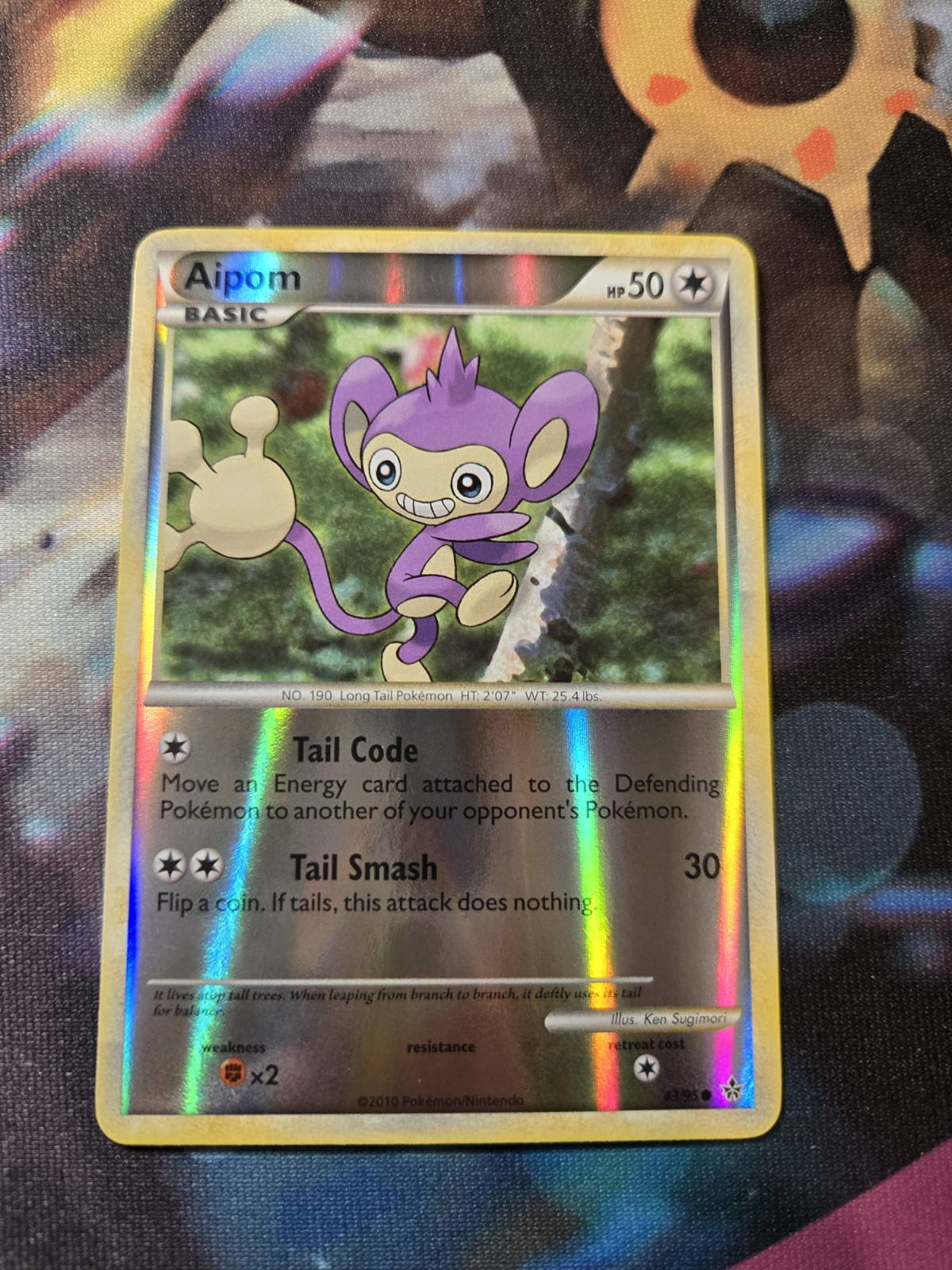 Aipom 43/95 Unleashed Reverse Holo Foil Pokémon TCG Card NM