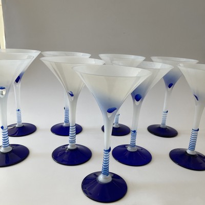 Magnificent (1)  Czech Bohemia Studio Art  Martini By Mojmir Cermak Navy Swirl 