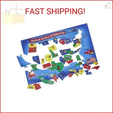 Melissa Doug USA Map Floor Puzzle, 51 Jumbo Pieces, 2 x 3 Feet, Educational Ge