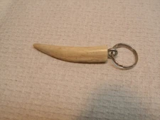 2 5/8” Antler Vintage Deer Antler Horn Key Chain Key Ring Collectible Fob Nice