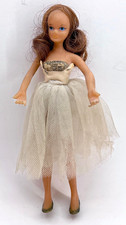 Vintage 1950's Flagg Doll Girl Bendable Rubber 7 in Tall Ballerina