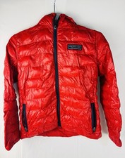 Vineyard Vines Puffer Coat Boys Size Medium Red Performance Insulated Full Zip