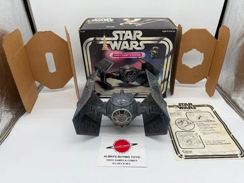 1978 Darth Vader Tie Fighter Complete w/ Box & Insert Vintage Star Wars Vehicle